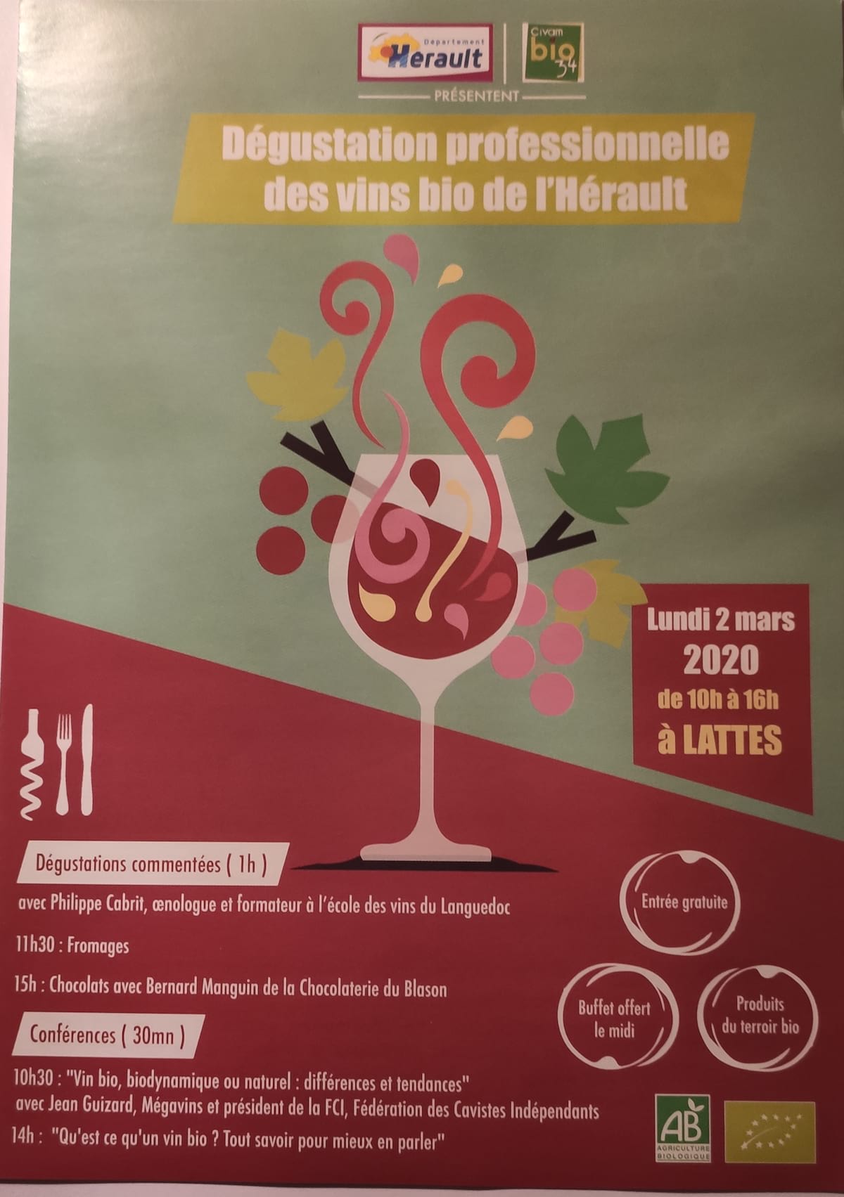 Salon Professionnel des vins Biologiques à Montpellier